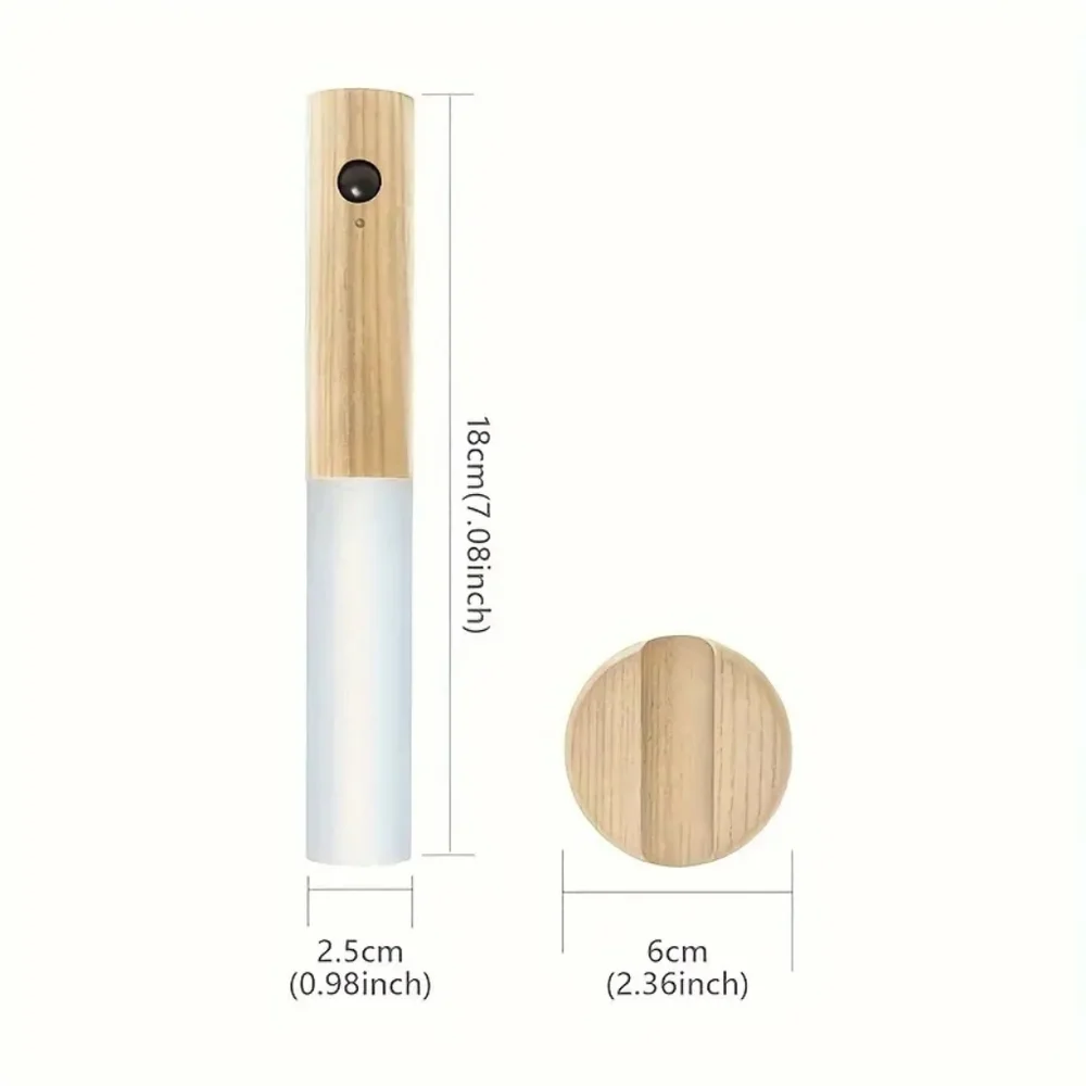 Motion sensor rechargeable magnetic night light